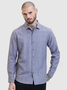 Snitch Men Smart Slim Fit Solid Casual Shirt