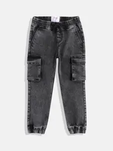 JUSTICE Girls Flared Heavy Fade Jeans