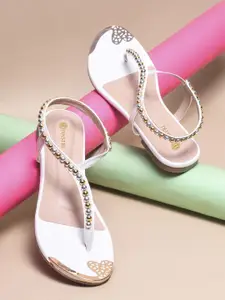 DIVASTRI Women Ethnic Open Toe Flats