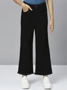 JUSTICE Girls Flared Slash Knee Jeans