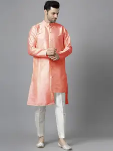 Utsav Fashion Band Collar A-Line Kurta With Trouser