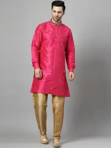Utsav Fashion Ethnic Motifs Embroidered Beads and Stones Kurta with Trouser