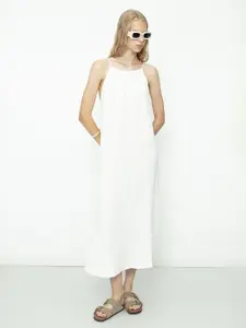 Fashion Gaiia Women Sleeveless A-Line Midi Dress