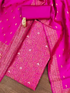 MANVAA Ethnic Motifs Woven Design Unstitched Dress Material