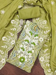 MANVAA Chevron Printed Unstitched Dress Material