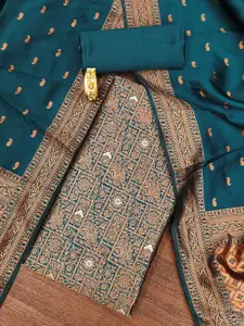 MANVAA Paisley Woven Design Zari Work Unstitched Dress Material