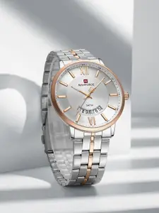 Naviforce Men Dial & Stainless Steel Straps Analogue Chronograph Watch NF9238G_S W RG