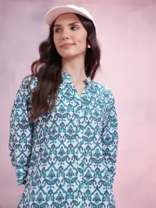 DressBerry Comfort Ethnic Motifs Printed Pure Cotton Casual Shirt