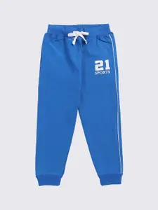 CRAZYPENGUIN ELITE Boys Printed Cotton Mid-Rise Joggers