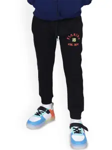 CRAZYPENGUIN ELITE Boys Cotton Typography Regular Fit Mid-Rise Joggers