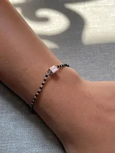 House of Aadyaa 925 sterling Silver Mangalsutra Bracelet