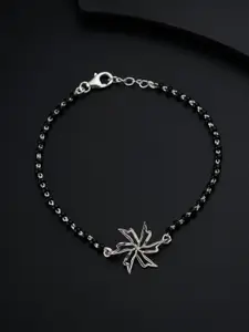 House of Aadyaa 925 sterling Silver Prajakta Jasmine Mangalsutra Bracelet