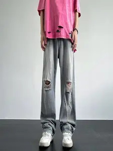 StyleCast Men Relaxed Fit Slash Knee Jeans