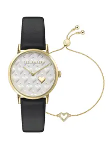 Ted Baker Women Dial & Leather Straps Analogue Watch BKGSV25029I