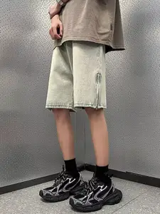 StyleCast Men Loose Fit Denim Shorts