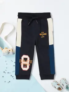 max Infant Boys Printed Cotton Mid-Rise Joggers