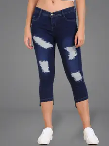 Moda Rapido Women Slim Fit Highly Distressed Cotton Jeans