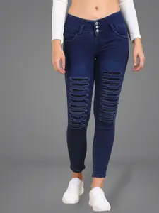 Moda Rapido Women Slim Fit Highly Distressed Jeans