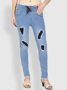 Moda Rapido Women Slim Fit Mildly Distressed Cotton Jeans