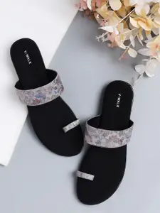 V-WALK Women Printed One Toe Flats