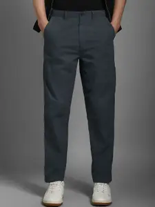 Louis Philippe Jeans Men Classic Regular Fit Mid-Rise Pure Cotton Trouser