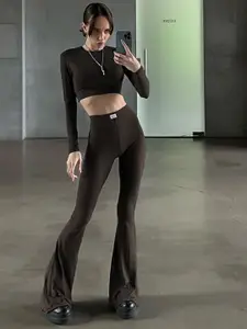 StyleCast Black Round Neck Top With Trouser