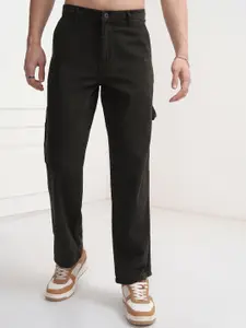 HIGHLANDER Men Cotton Straight Fit Cargo Trouser
