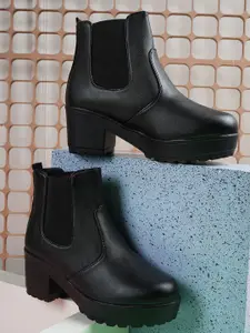 Walkfree Women Block Heeled Chelsea Boots