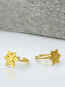 Sangria Set Of 2 Leaf Motifs Toe Rings