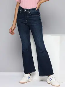 Levis Women 724 Straight Fit High-Rise Light Fade Stretchable Jeans
