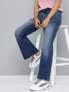 Levis Women 726 Flared High-Rise Heavy Fade Stretchable Jeans