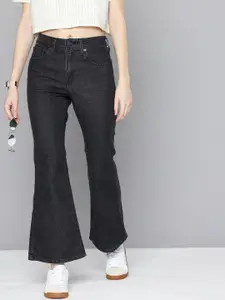 Levis Women 726 Slim Flared Fit High-Rise Light Fade Stretchable Jeans