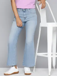 Levis Women 726 Flared High-Rise Heavy Fade Stretchable Jeans