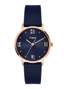 Timex Women Leather Straps Analogue Watch TWEL15622