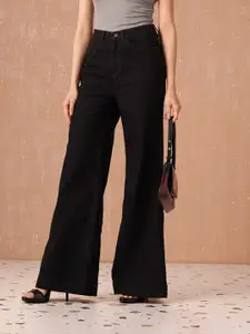 all about you Women Wide Leg High-Rise Stretchable Jeans