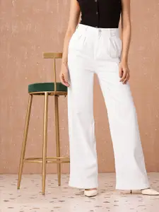 all about you Women Wide Leg High-Rise Stretchable Jeans