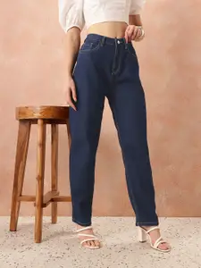 all about you Women Boyfriend Fit High-Rise Stretchable Jeans