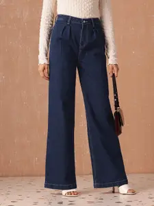 all about you Women Wide Leg High-Rise Stretchable Jeans