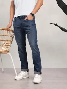 Nautica Men Straight Fit Mid-Rise Light Fade Stretchable Jeans