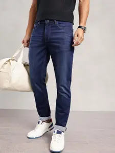 Nautica Men Slim Fit Mid-Rise Light Fade Stretchable Jeans