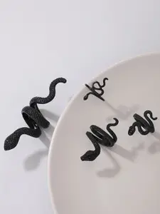 Shining Diva Fashion Pack Of 4 Adjustable Finger Ring