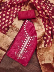 KIMISHA Embroidered Unstitched Dress Material