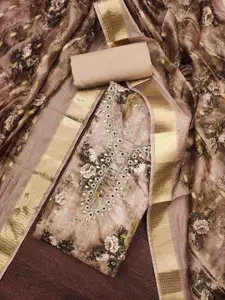 KIMISHA Embellished Unstitched Dress Material