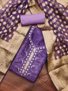 KIMISHA Embroidered Unstitched Dress Material