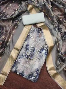 KIMISHA Embellished Unstitched Dress Material