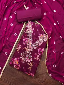 KIMISHA Embellished Unstitched Dress Material