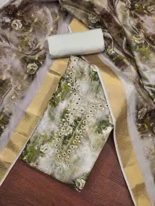 KIMISHA Embellished Unstitched Dress Material