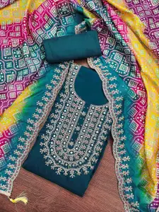 KIMISHA Embroidered Unstitched Dress Material