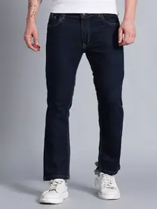 VUDU Men Narrow Tapered Fit Light Fade Cotton Jeans