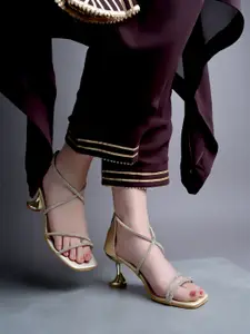 Shoetopia Women Embellished Party Stiletto Sandals